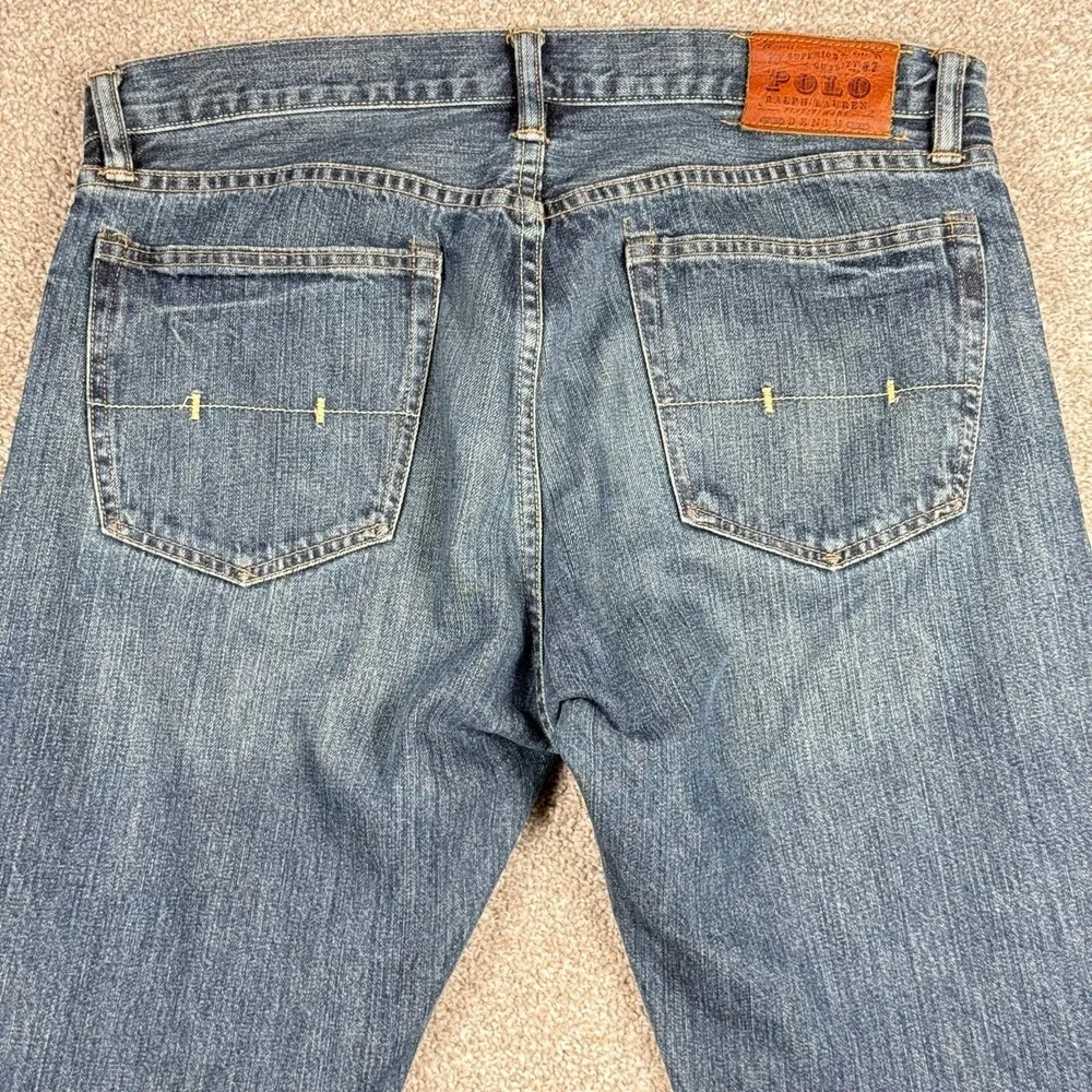 Polo Ralph Lauren Classic Fit Jeans Men's 36x32 Blue 100% Cotton Denim